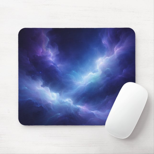 Abstract Deep Space Mouse Pad (With Mouse)