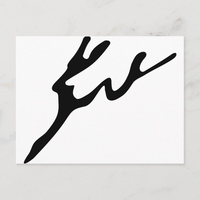 Abstract Deer Postcard (Front)