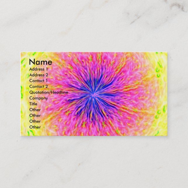 Abstract Delight Business Card (Front)