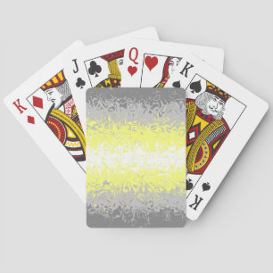 Abstract Demigender Pride Flag Poker Cards