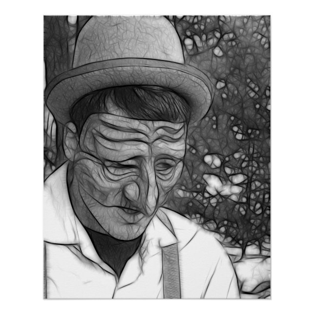 Abstract Depression Man Poster (Front)