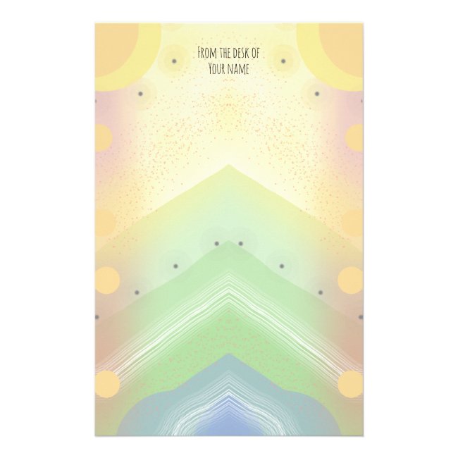 Abstract Desert Landscape Scene with Your Name