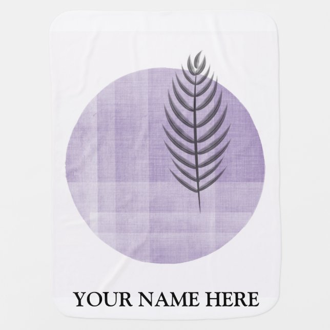 Abstract Desert Mountain Landscape Personalized  Baby Blanket (Front)