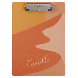 Abstract Desert Mountain Landscape Personalized  Clipboard