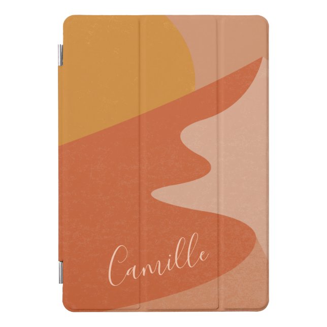 Abstract Desert Mountain Landscape Personalized  iPad Pro Cover (Front)