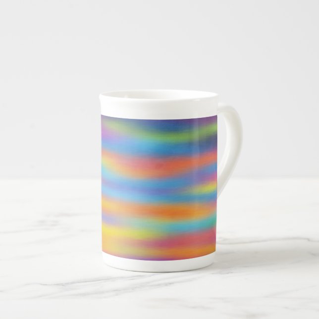 Abstract Desert Sunset Sky Artwork Bone China Mug (Front Right)