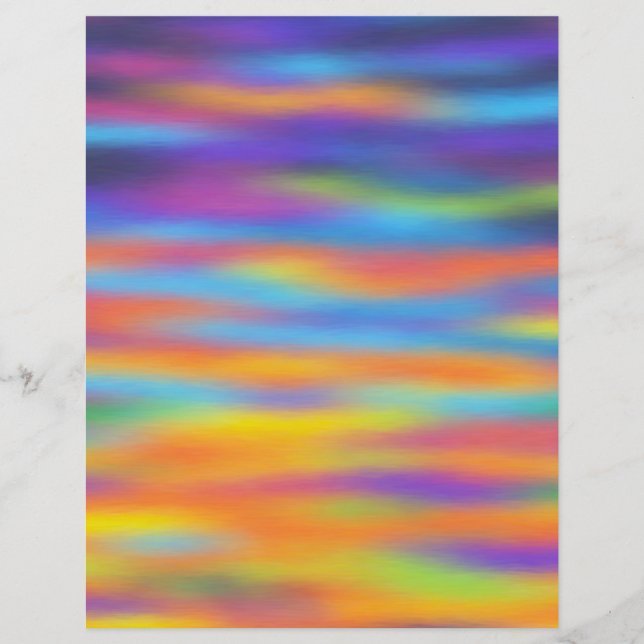 Abstract Desert Sunset Sky Artwork Flyer (Front)