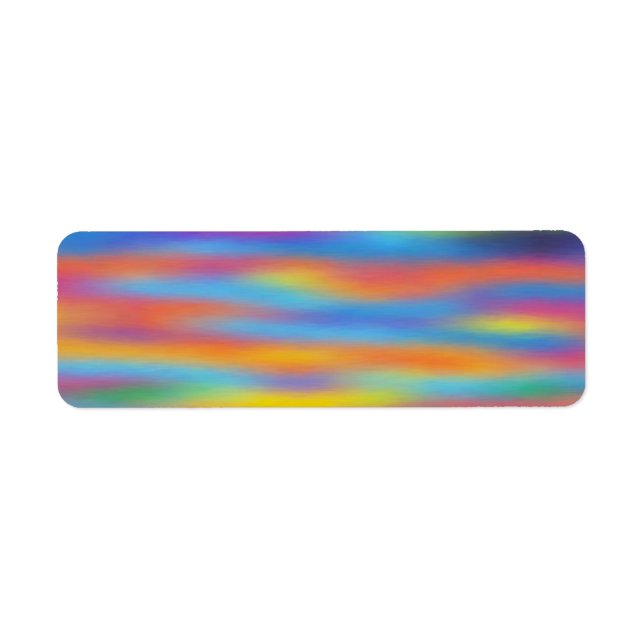 Abstract Desert Sunset Sky Artwork Label (Front)