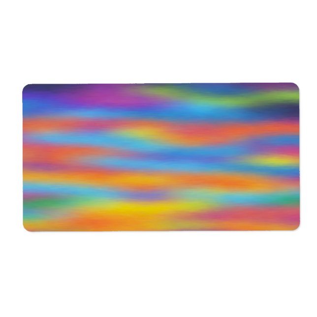 Abstract Desert Sunset Sky Artwork Label (Front)