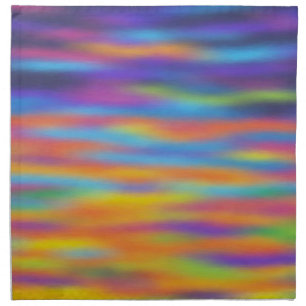 Abstract Desert Sunset Sky Artwork Napkin