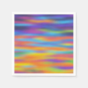 Abstract Desert Sunset Sky Artwork Paper Napkins