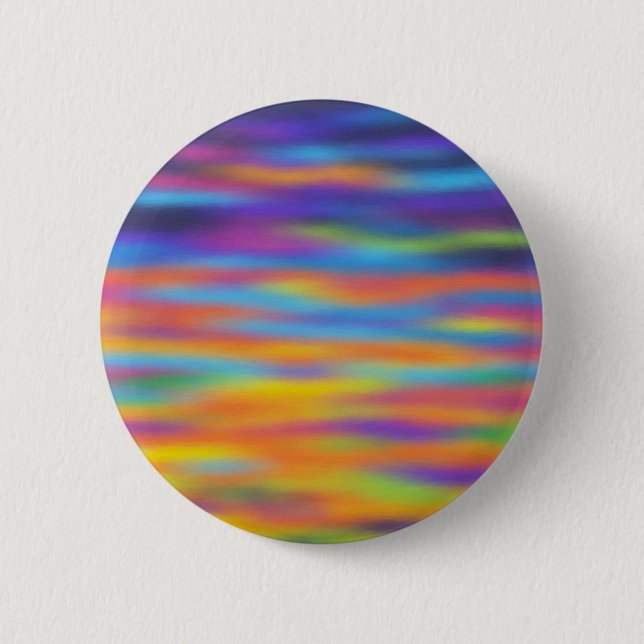 Abstract Desert Sunset Sky Artwork Pinback Button (Front)