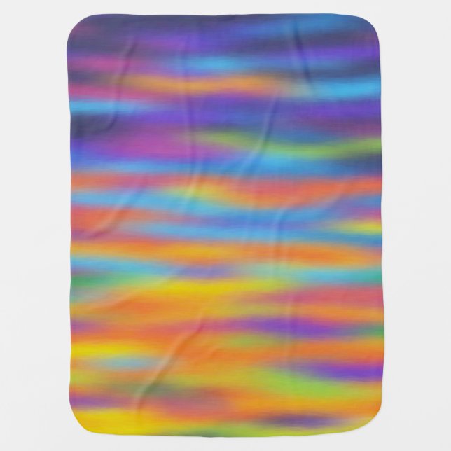 Abstract Desert Sunset Sky Artwork Stroller Blanket (Front)