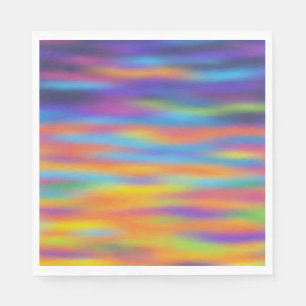 Abstract Desert Sunset Sky Paper Napkins