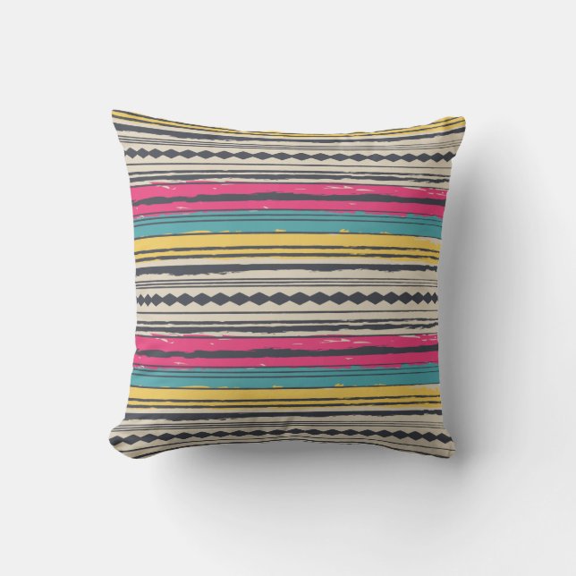 Abstract Design 1 Throw Pillow (Front)