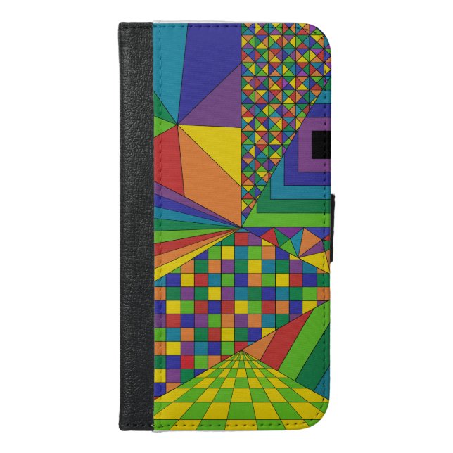 Abstract Design 2 iPhone 6 Plus Wallet Case (Front)