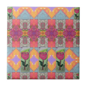 Abstract Design 3 Ceramic Tile