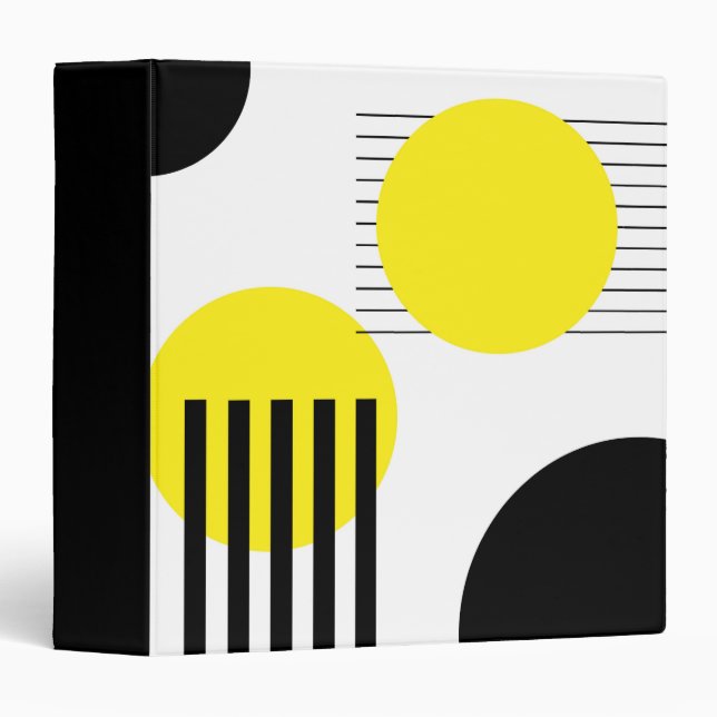Abstract design 3 ring binder (Front/Spine)