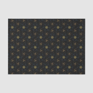 Abstract Design black Tissue Paper