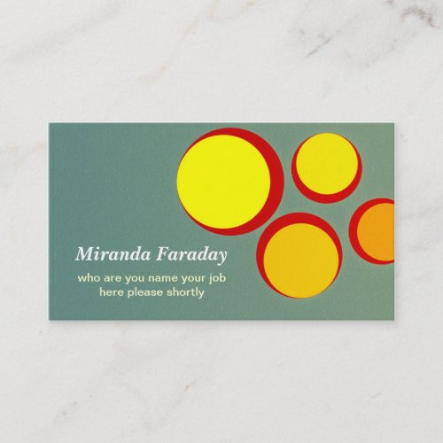 abstract design business card