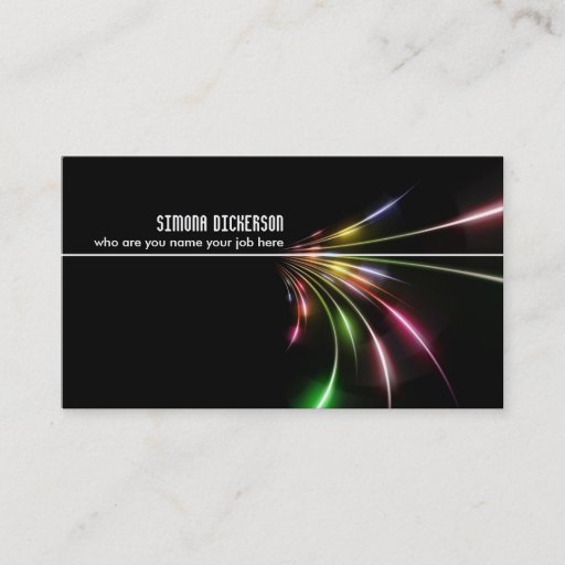 Customizable abstract design business card