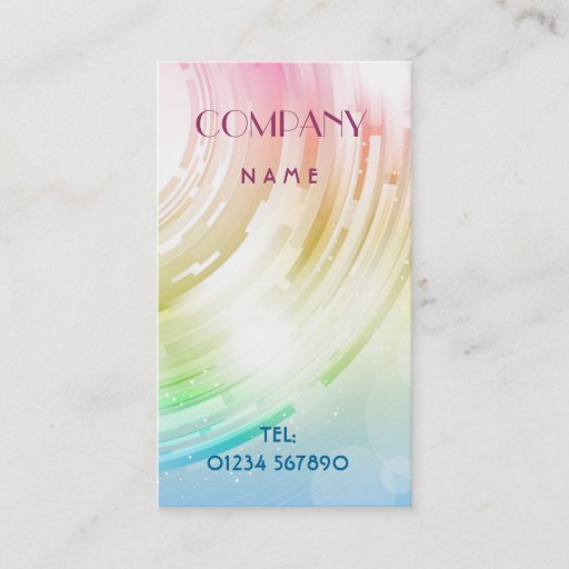Customizable Abstract Design Business Card