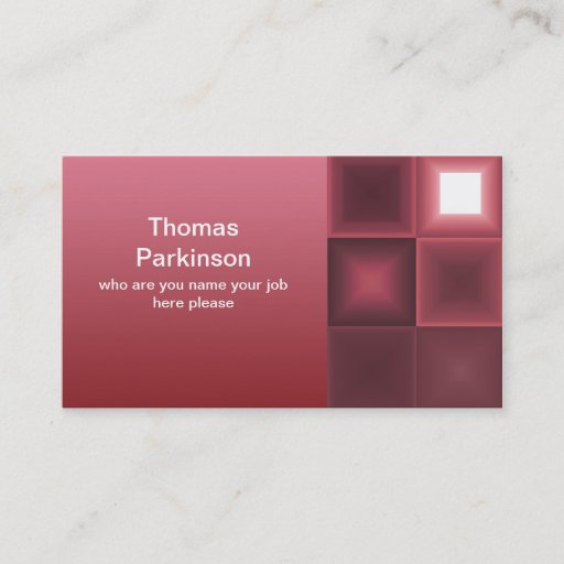 Customizable abstract design business card