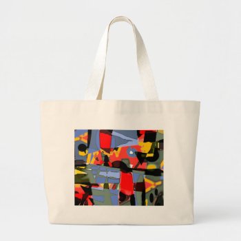 Abstract Design  By Albruno Large Tote Bag by Alejandro at Zazzle