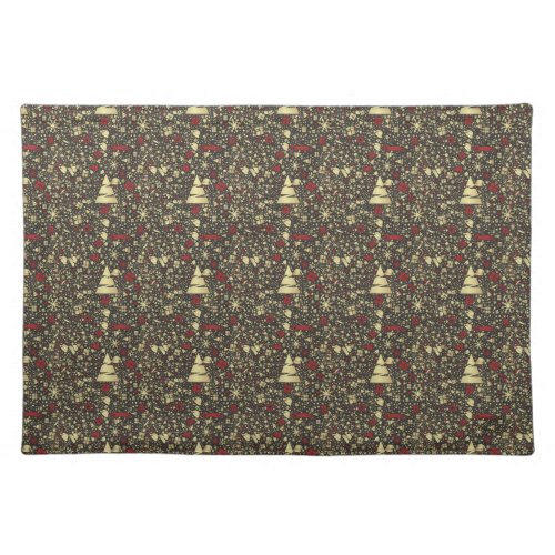 Abstract Design Christmas Cloth Placemat