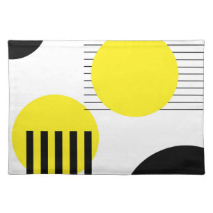 Abstract design cloth placemat