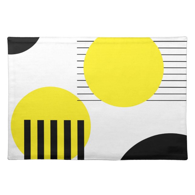 Abstract design cloth placemat (Front)