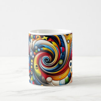 abstract design coffee mug