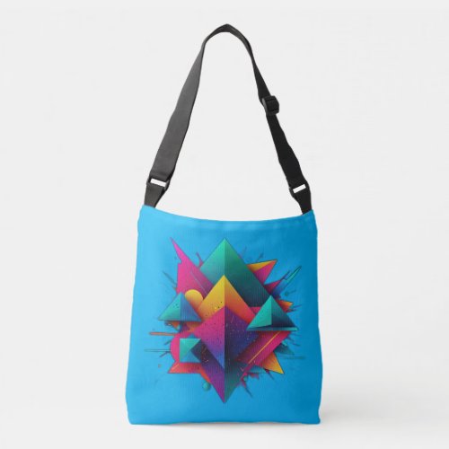 abstract design crossbody bag