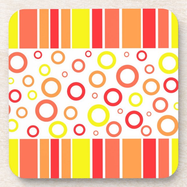 Abstract design drink coaster (Front)