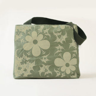 abstract design flowers fractal tote