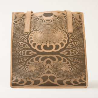 abstract design fractal tote