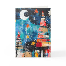 Abstract design holiday card