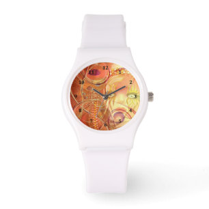 Abstract Design in Gold Colors Watch