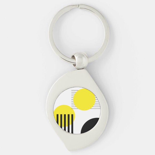 Abstract design keychain (Front)
