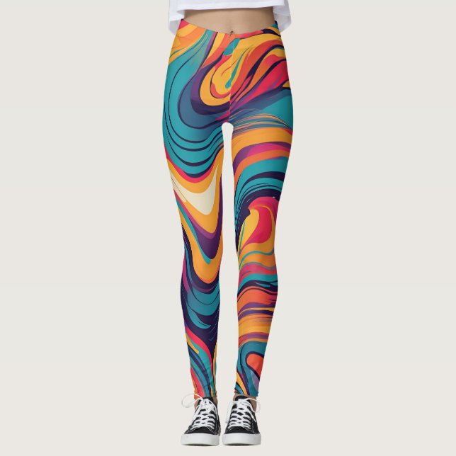 Abstract Design Leggings (Front)