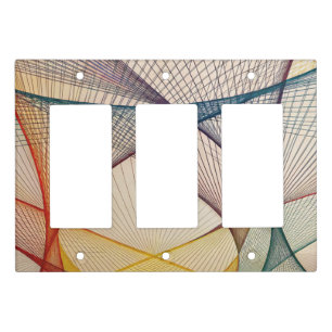 Abstract Design Light Switch Cover