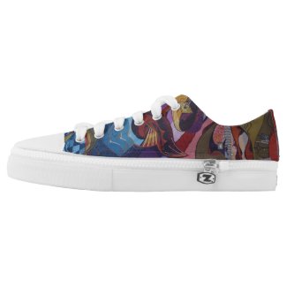 Abstract Design Low Top Shoes