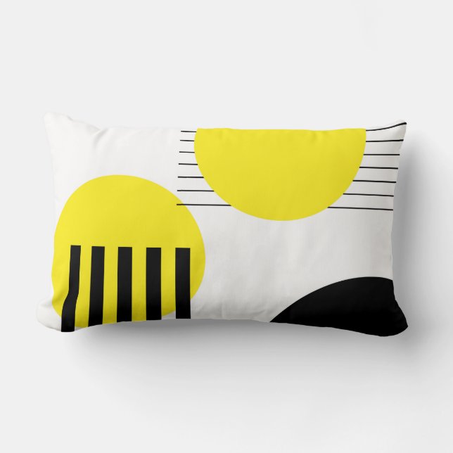 Abstract design lumbar pillow (Front)