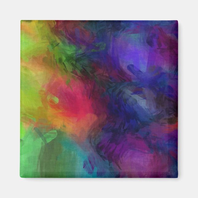 Abstract Design, Many Colors Magnet (Front)