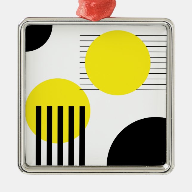 Abstract design metal ornament (Front)