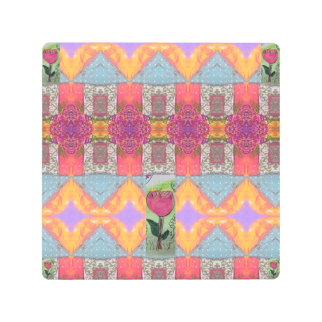 Abstract Design Metal Print (Front)