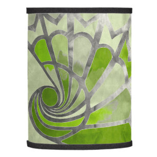 Abstract design, modern painting, spiral shapes lamp shade