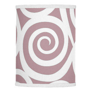 Abstract design, modern painting, spiral shapes lamp shade