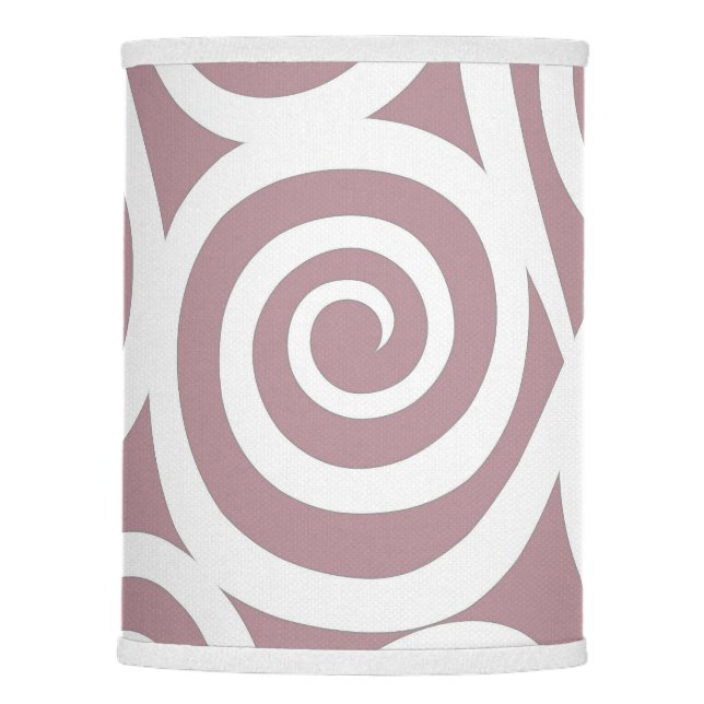 Abstract design, modern painting, spiral shapes lamp shade (Front)