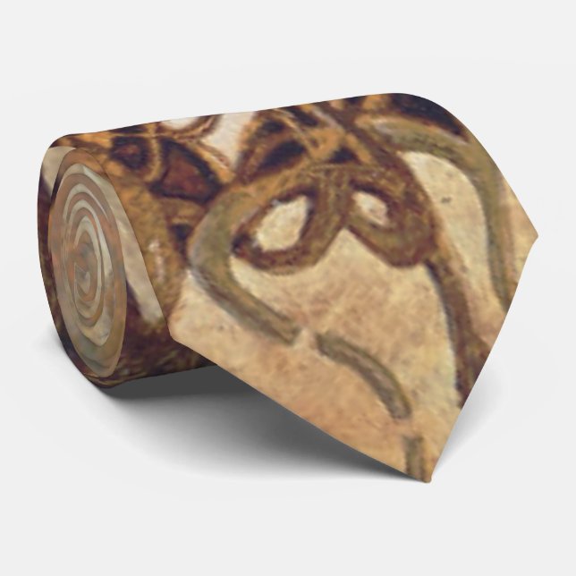 abstract design neck tie (Rolled)
